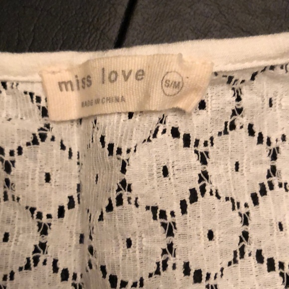 White Swimsuit Cover with Fringe - Picture 2 of 5